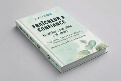 Guide complet de ±75 pages, avec programme 21 jours, menus, check-lists et partie spéciale